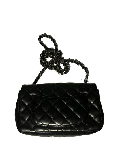 Chanel Classic Single Flap – Pelle trapuntata nera - Etoilux
