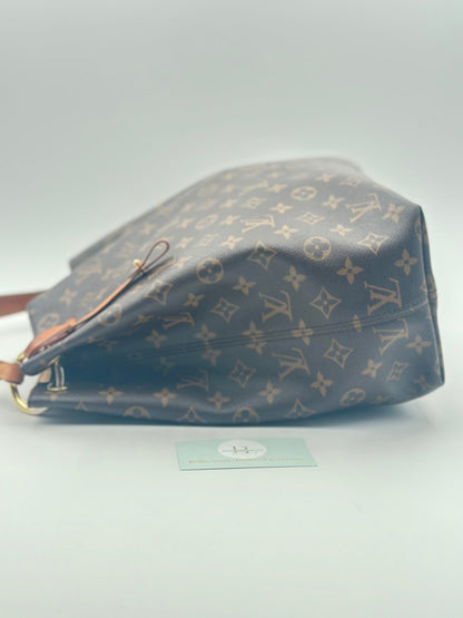 Louis Vuitton “Graceful MM” Monogram Canvas Hobo - Etoilux