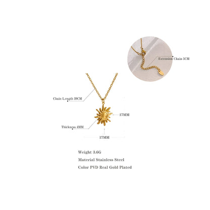 BEHI SUN NECKLACE - Etoilux