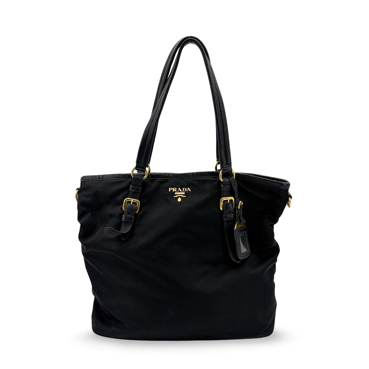 Prada Tote Tessuto e Vitello Soft Nera