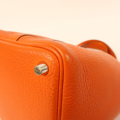 Hermès Picotin Lock 18 PM in Taurillon Clémence Feu – Palladio - Etoilux