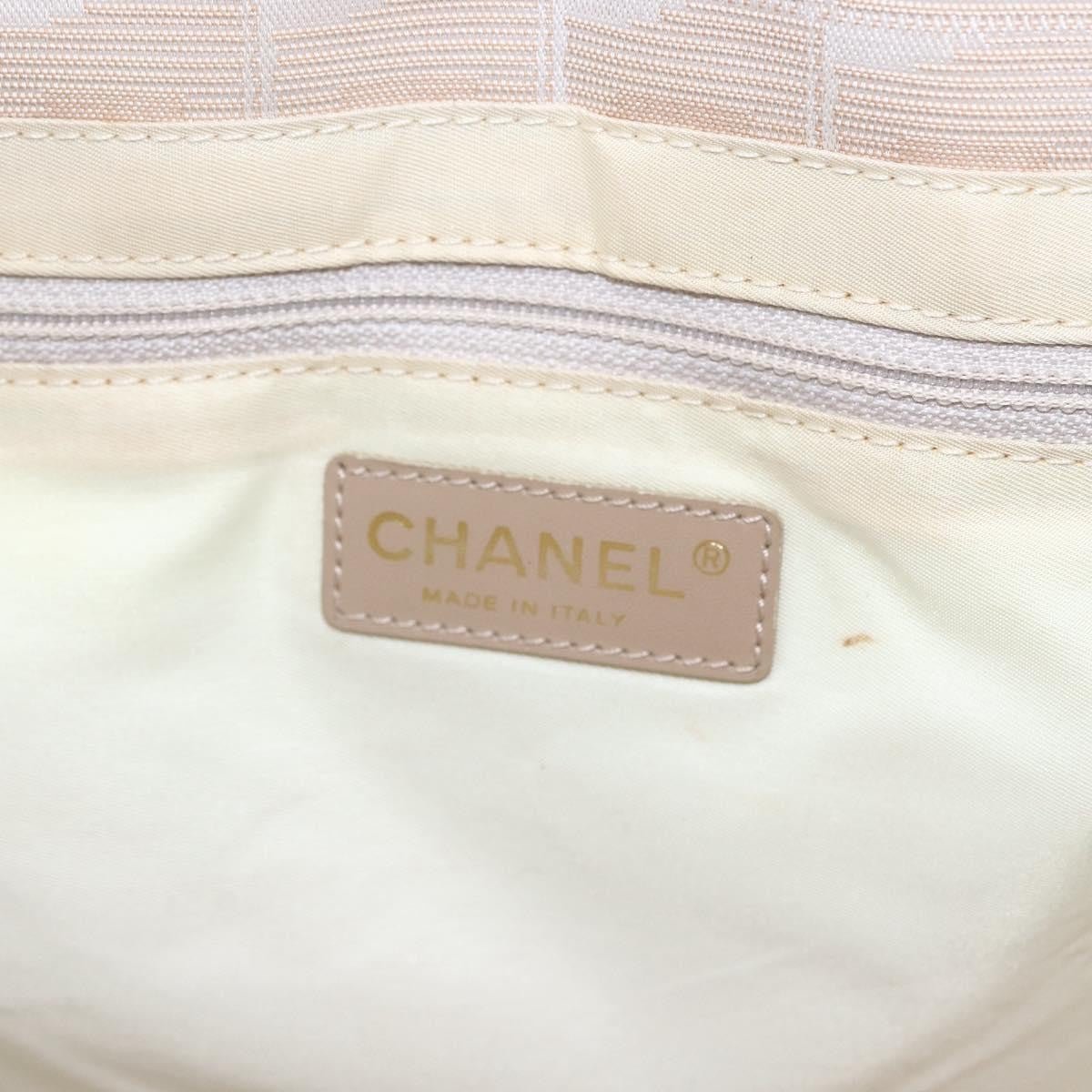 Chanel Travel Line Tote Medium Nylon Jacquard Beige – Serie 9390405 - Etoilux