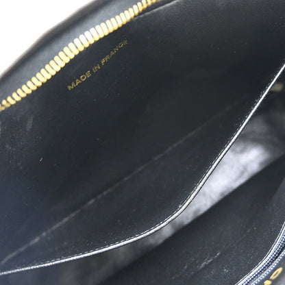 Chanel Vintage Flap a Spalla – Agnello Trapuntato Nero · 27 cm - Etoilux