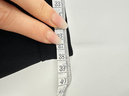 Miu Miu Gonna Pencil Nera con Zip Frontale Oro – Made in Italy – Size 46 - Etoilux