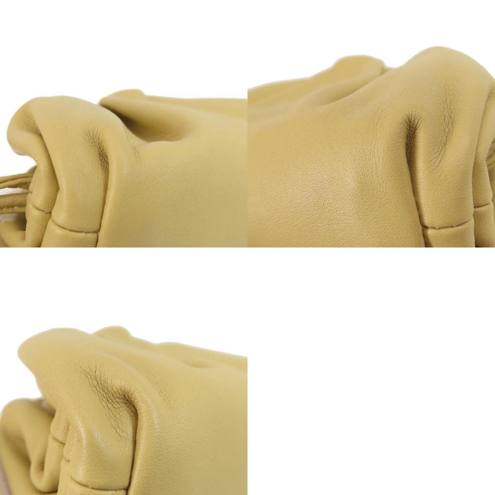 Bottega Veneta – Portamonete The Pouch in pelle beige - Etoilux