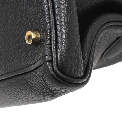 Hermès Kelly 42 Élan Shoulder Togo Noir Hardware Dorato — Formato Orizzontale Raro - Etoilux