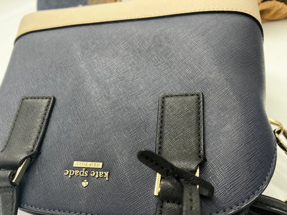 Kate Spade Cameron Street Lottie Pelle Saffiano Blu Navy Bicolor – 23 cm - Etoilux