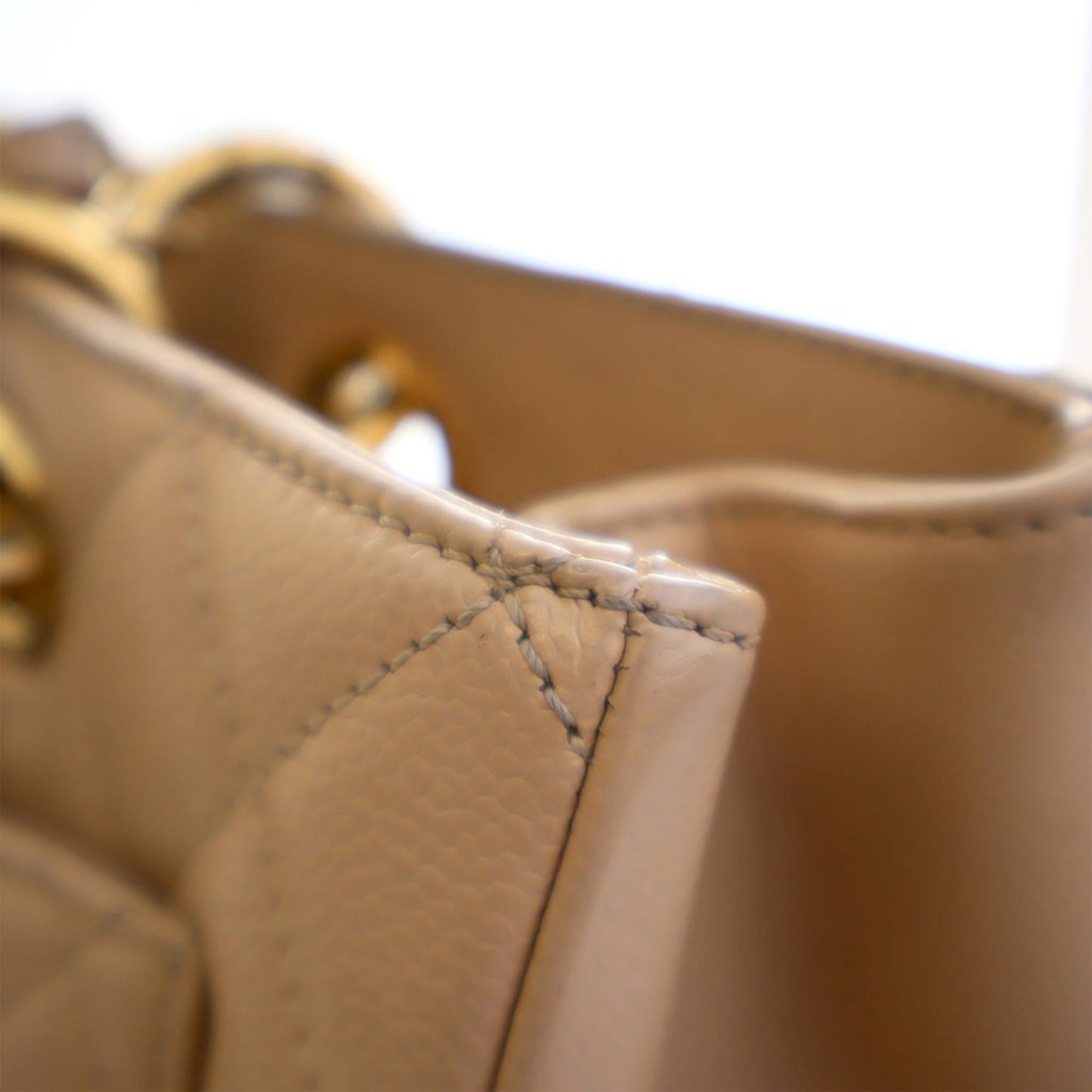 Chanel Grand Shopping Tote Caviar Beige 2011 – Size Medium - Etoilux