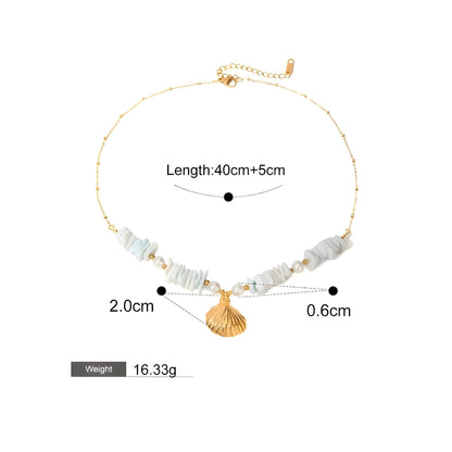 BEHI SHELL NECKLACE - Etoilux