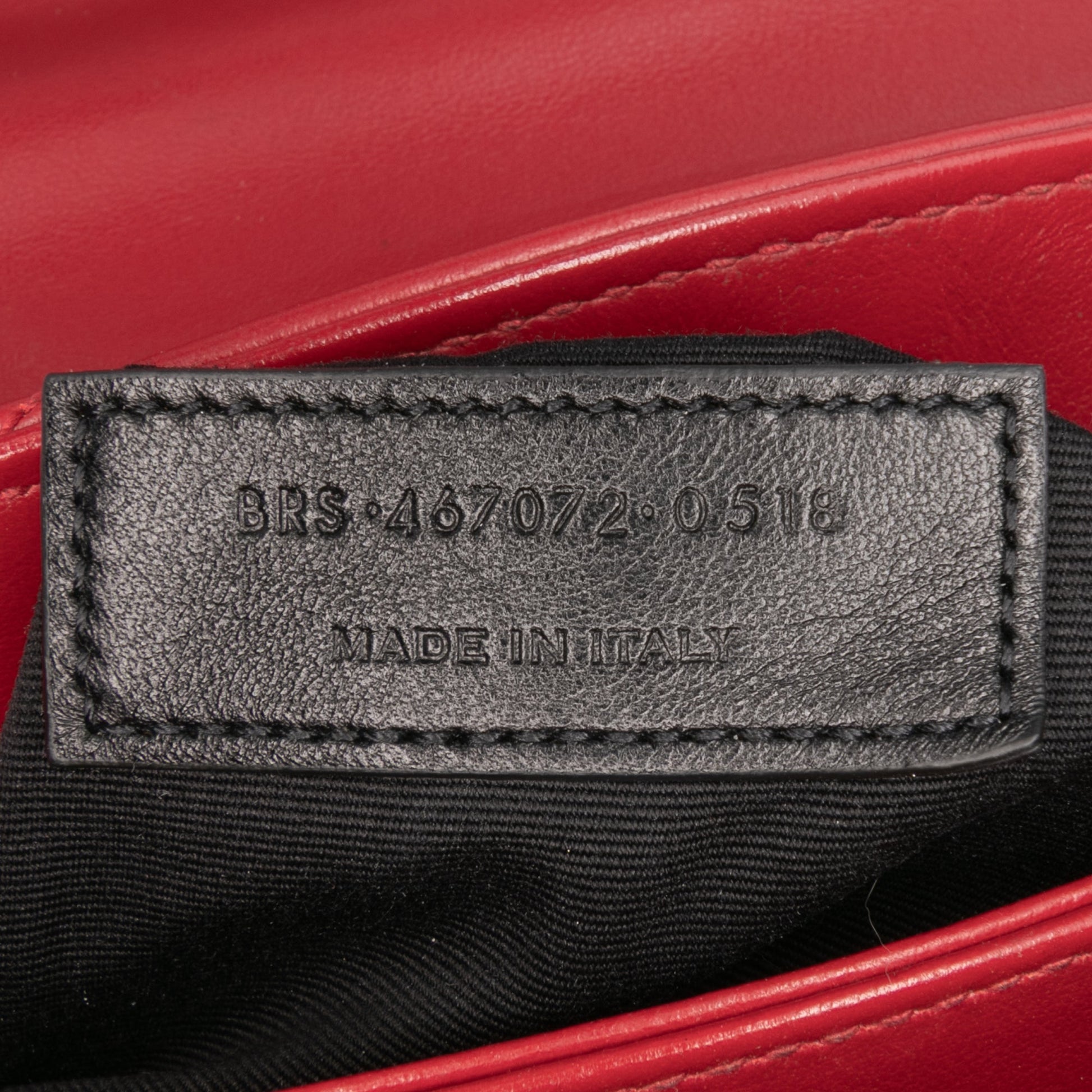 Saint Laurent – Loulou Small in Pelle Matelassé Rossa – 2018 - Etoilux