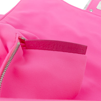 Fendi Baguette FF Embossed Tessuto Tecnico Rosa – 27 cm - Etoilux