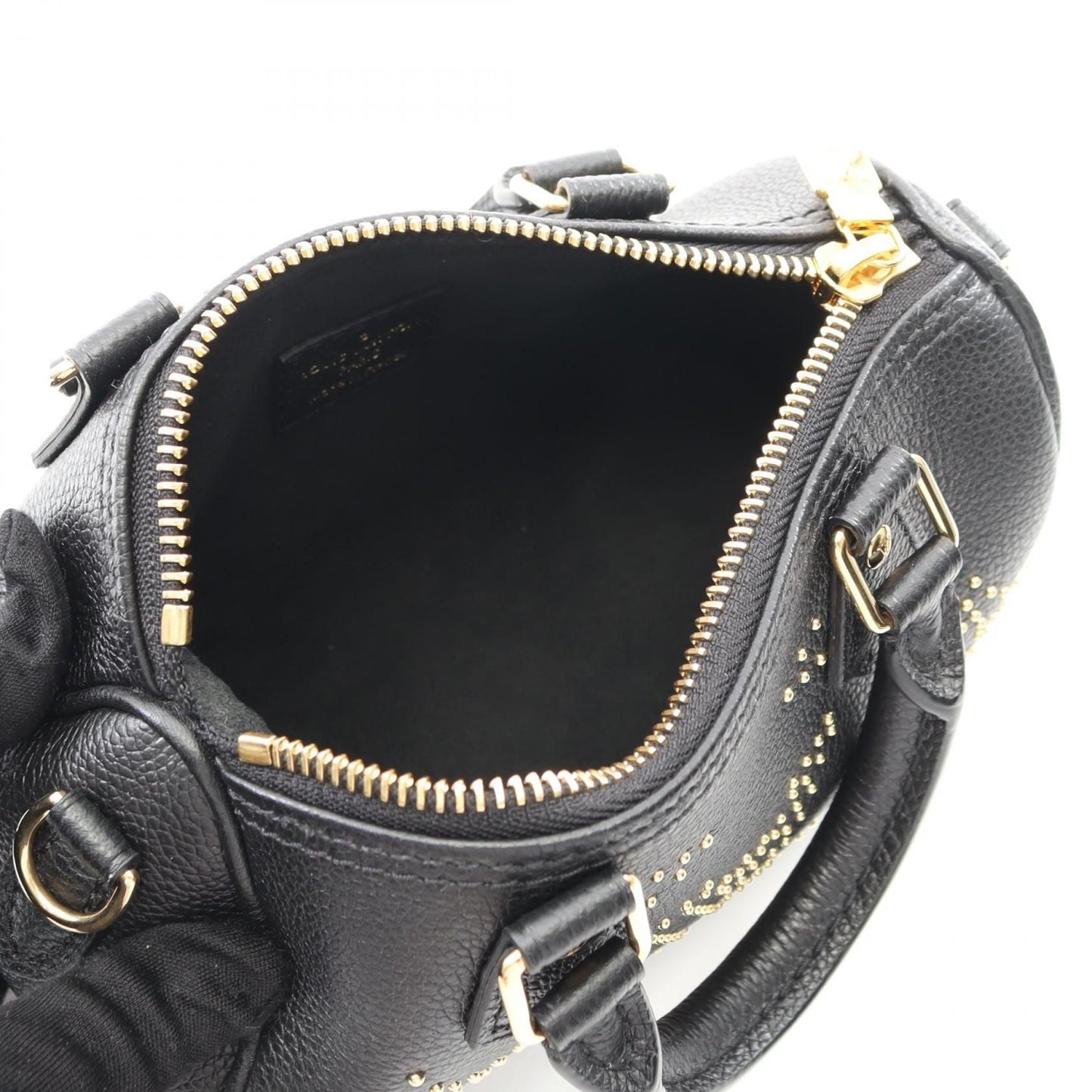 Louis Vuitton Nano Speedy Studs Taurillon Noir – 17 cm - Etoilux