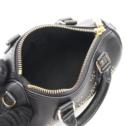 Louis Vuitton Nano Speedy Studs Taurillon Noir – 17 cm - Etoilux