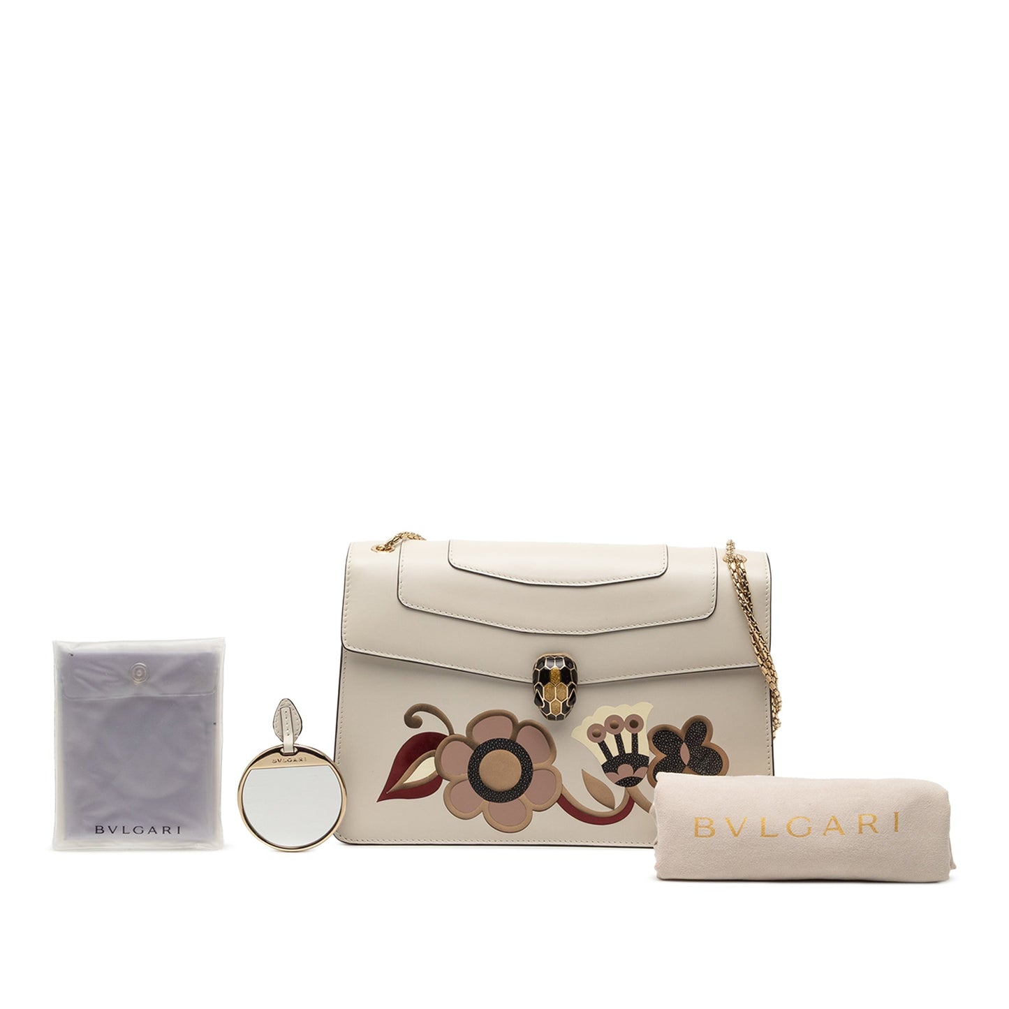 Bvlgari Serpenti Forever Medium Floral – Pelle di Vitello – Made in Italy - Etoilux