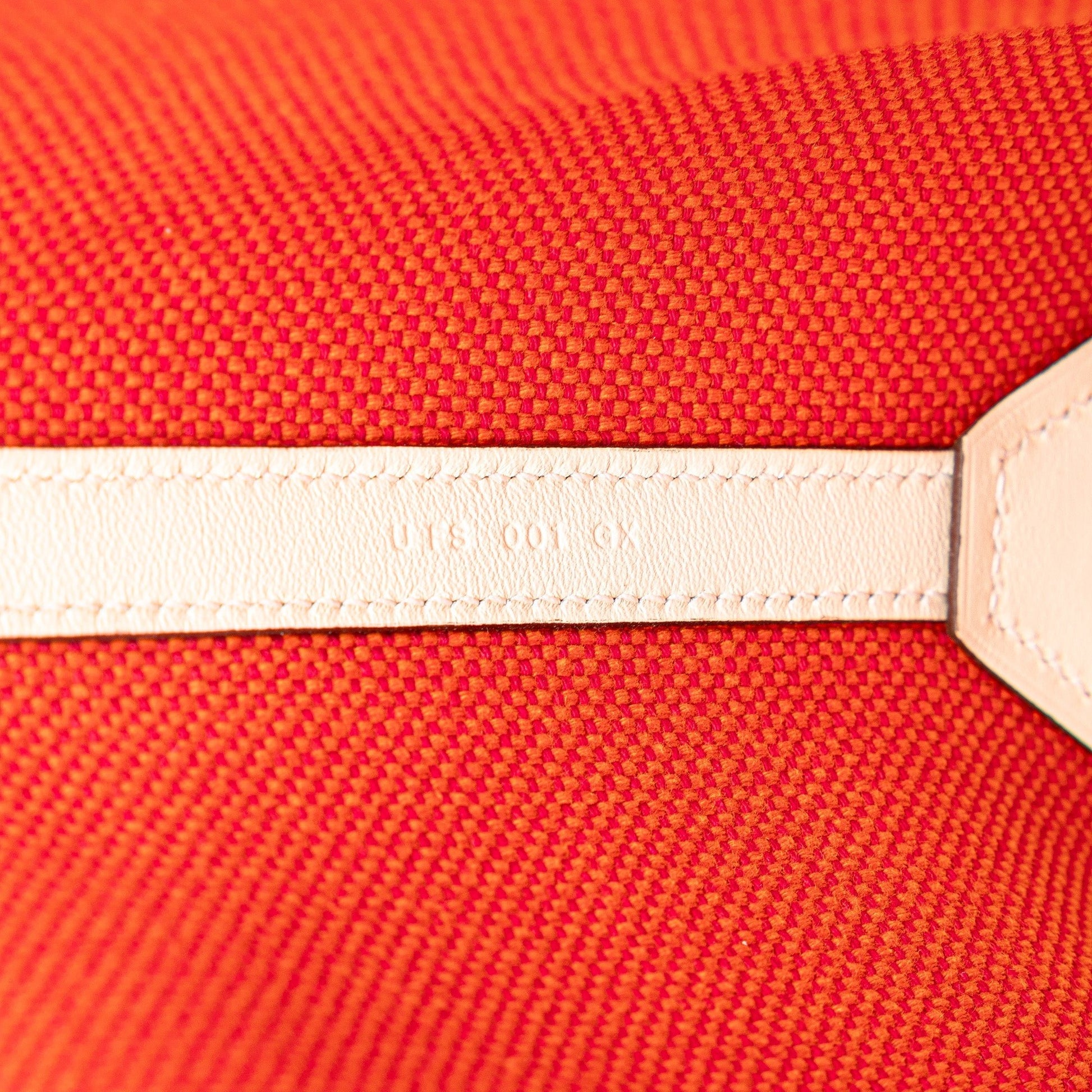 Hermès Cabas H en Biais 40 Toile H Arancione / Pelle Swift 2022 – 36 cm - Etoilux