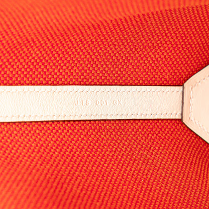 Hermès Cabas H en Biais 40 Toile H Arancione / Pelle Swift 2022 – 36 cm - Etoilux