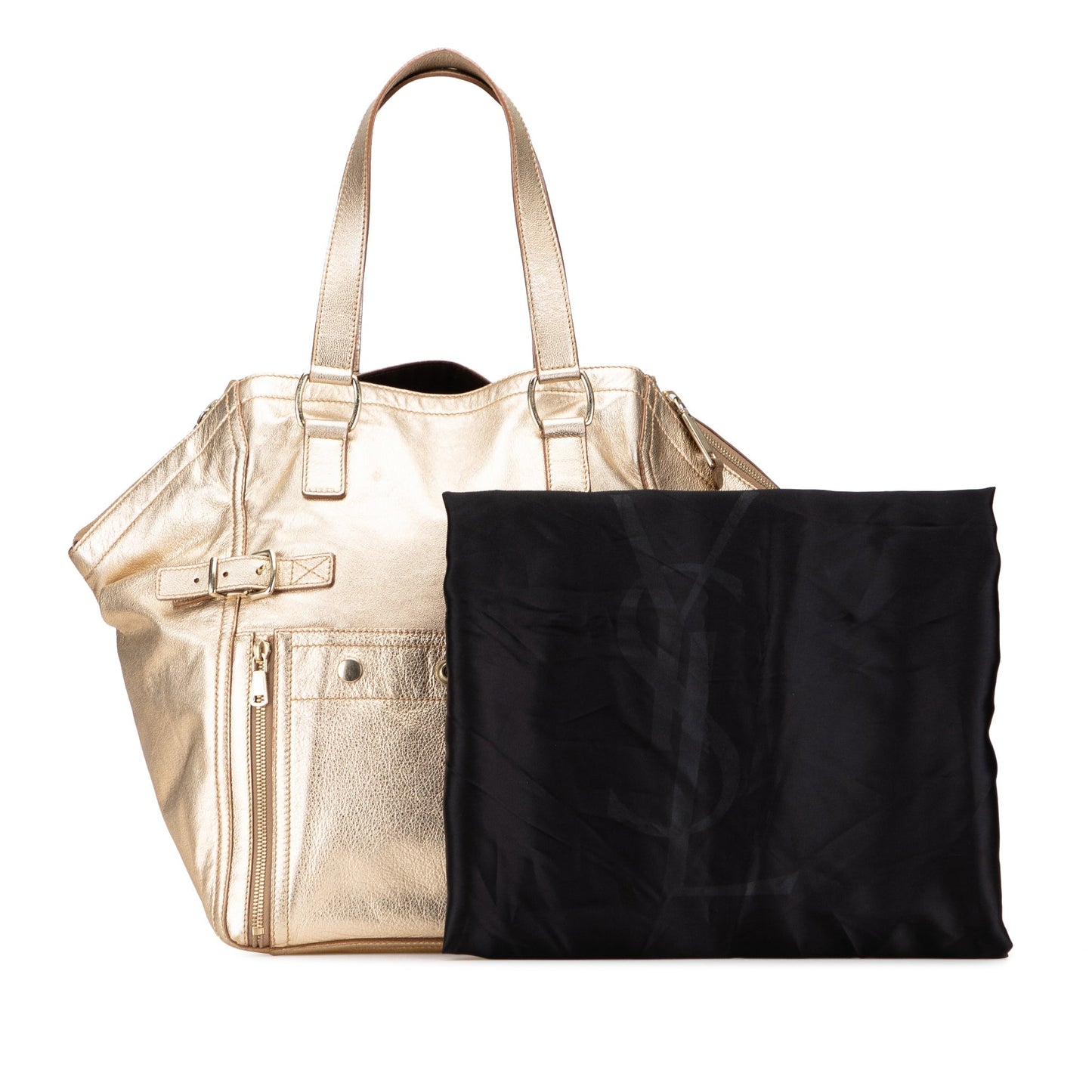 Saint Laurent – Downtown Medium Tote in Pelle Dorata - Etoilux