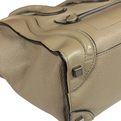Céline Luggage Micro Tote – Pelle Beige - Etoilux
