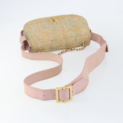 Chanel Chocolate Bar 2.55 in Tweed Multicolore – Beige/Rosa - Etoilux