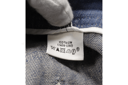 Hermès – Pantaloni in denim blu con cintura Medall H Taglia 40 - Etoilux
