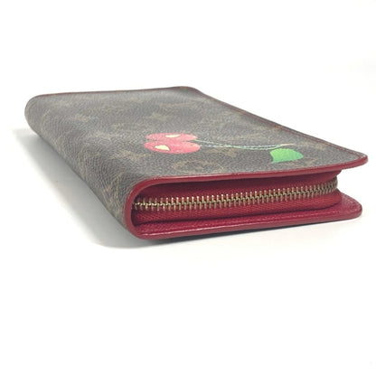 LOUIS VUITTON M95006 Monogram Cherry Takashi Murakami Porte Monnaie Zip Portafoglio lungo con cerniera rotonda in tela da donna Marrone - Etoilux