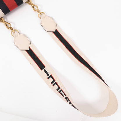 GUCCI Cowhide Leather Totem Butterfly Shoulder Bag Beige - Etoilux