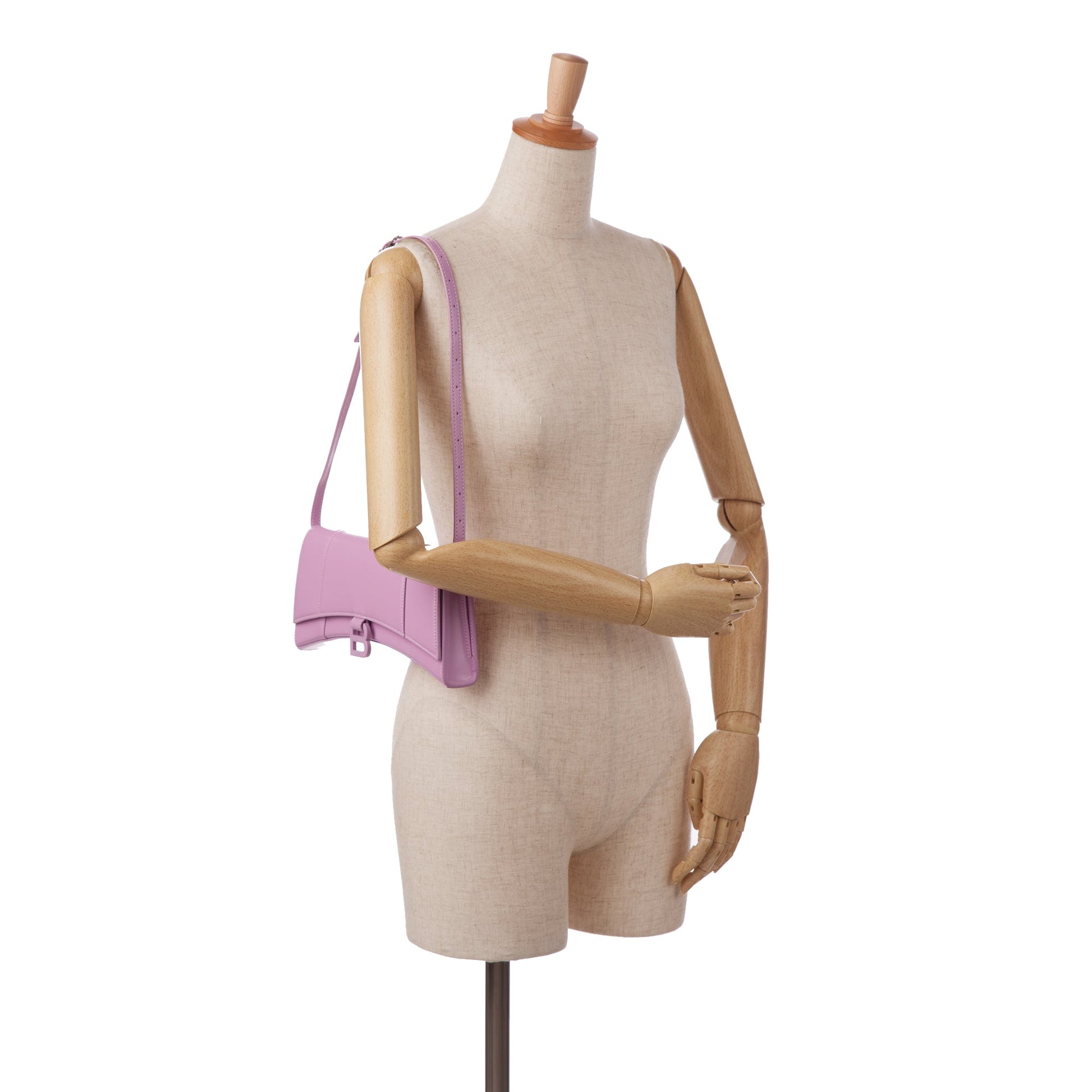 Balenciaga Hourglass Stretch Small Rosa – Pelle di Vitello – 2021 - Etoilux