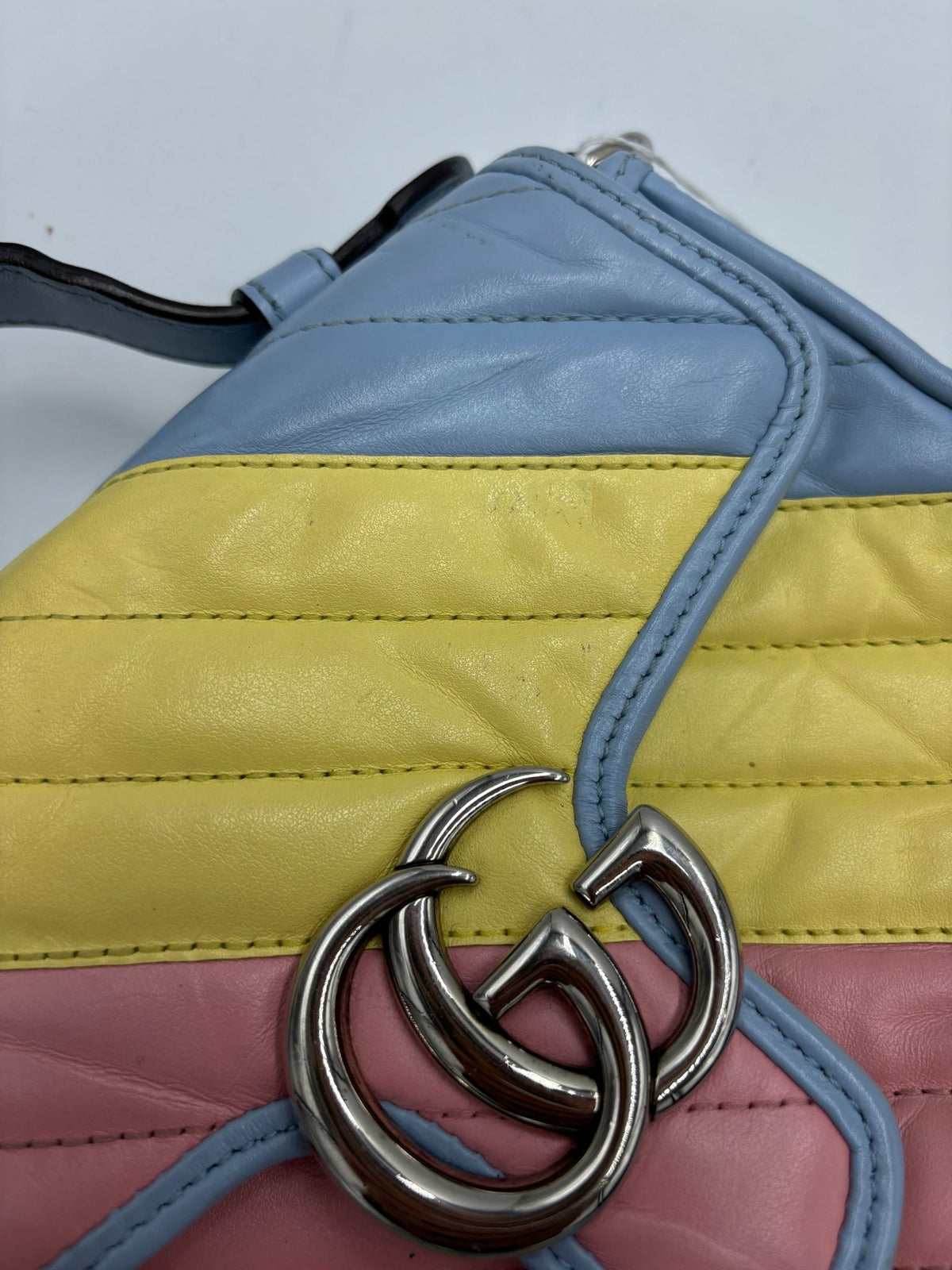 Gucci GG Marmont Mini – Pelle trapuntata pastello - Etoilux