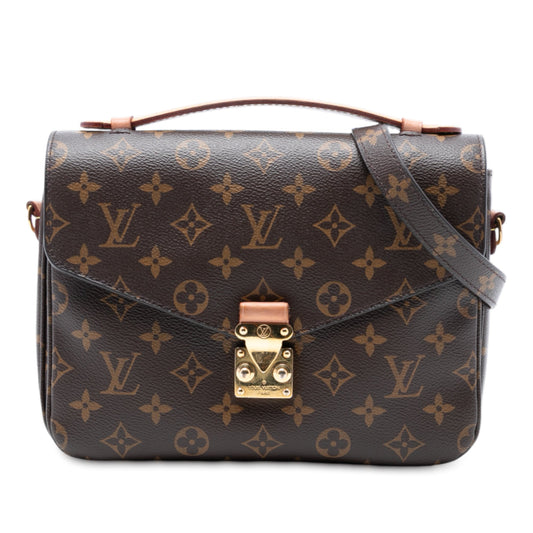 Louis Vuitton Pochette Métis Monogram fronte, hardware dorato, 2019
