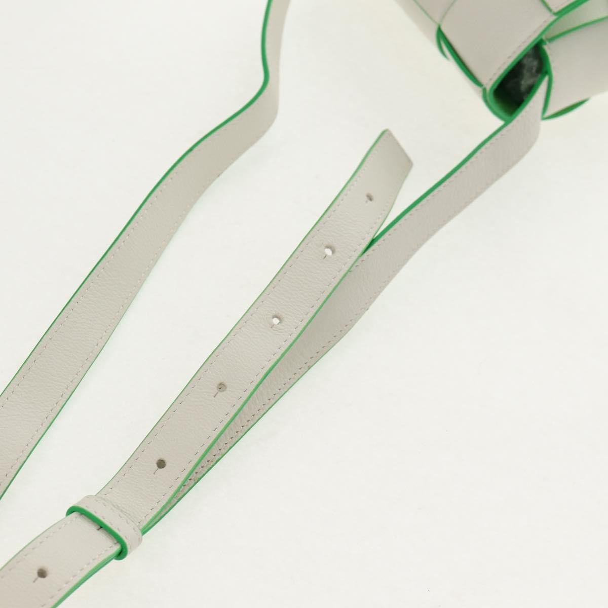 Bottega Veneta Cassette Mini Maxi Intrecciato Bianco/Verde – 12 cm - Etoilux