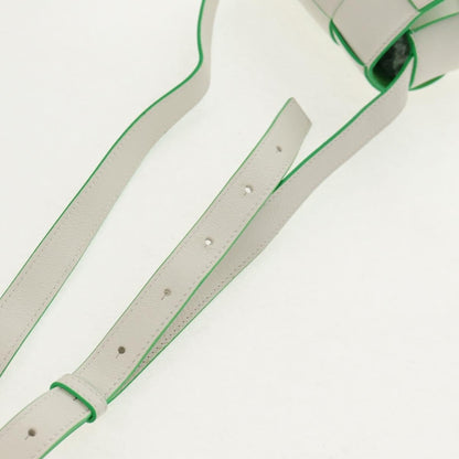 Bottega Veneta Cassette Mini Maxi Intrecciato Bianco/Verde – 12 cm - Etoilux