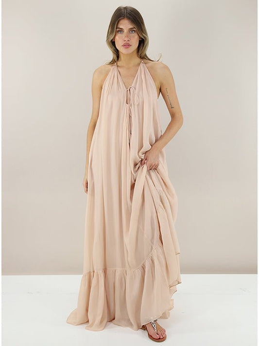 Pinko Abito lungo in chiffon Venturone - Etoilux