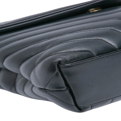 SAINT LAURENT – LouLou Medium in pelle matelassé nera (2020) - Etoilux