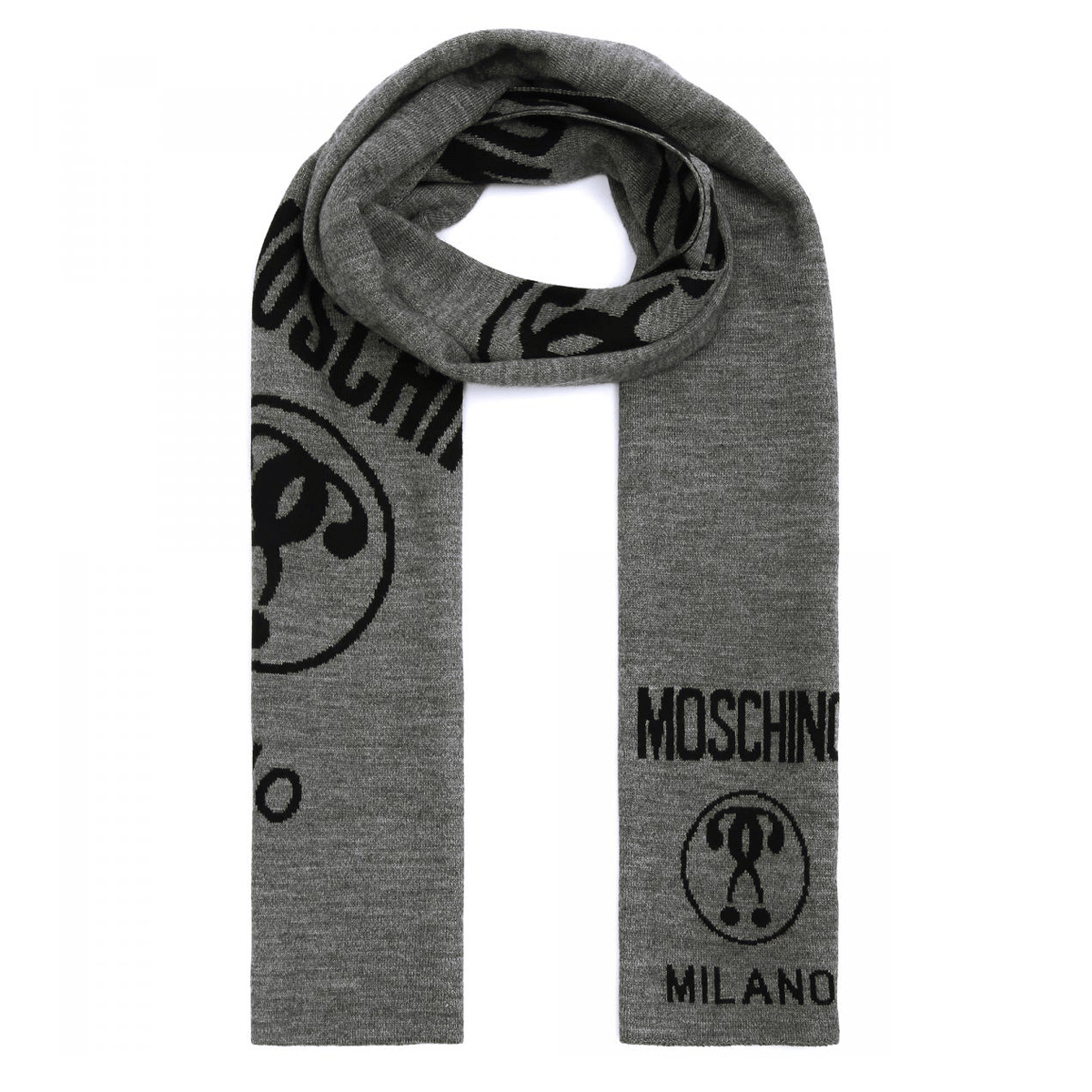 Moschino – Sciarpa Unisex Bicolore con Logo Iconico - Etoilux