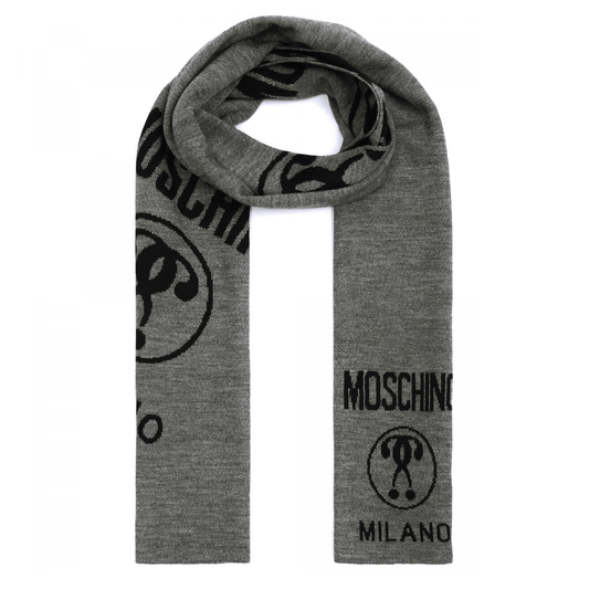 Moschino – Sciarpa Unisex Bicolore con Logo Iconico - Etoilux