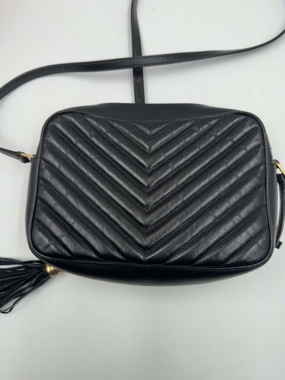 Saint Laurent Lou Camera Bag Pelle Nera Matelassé – Medium - Etoilux