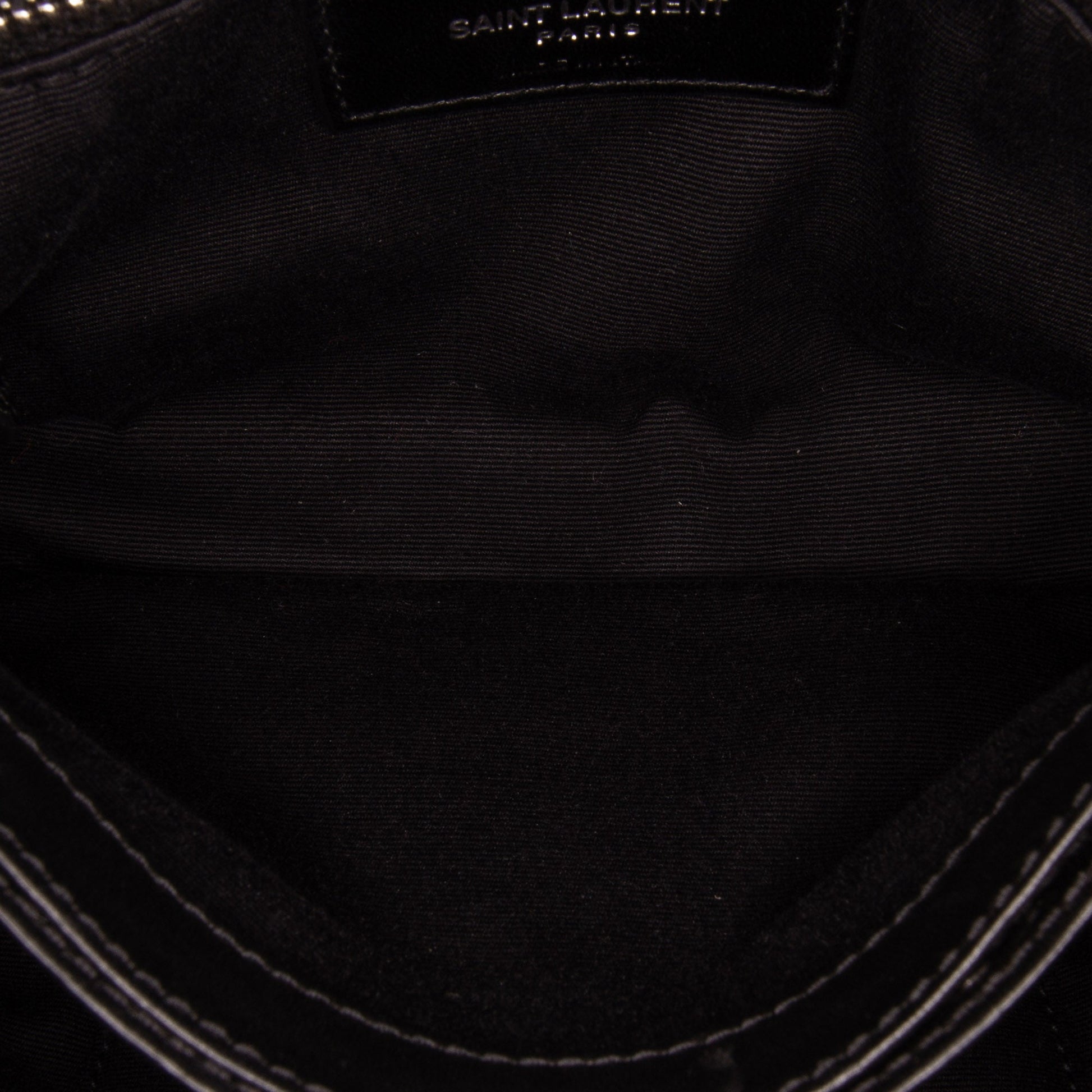 Saint Laurent – Borsa a Tracolla in Shearling Nero – 2018 - Etoilux