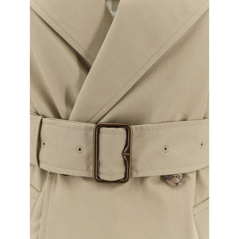 Burberry Trench Coat in Cotone Biologico – Beige - Etoilux