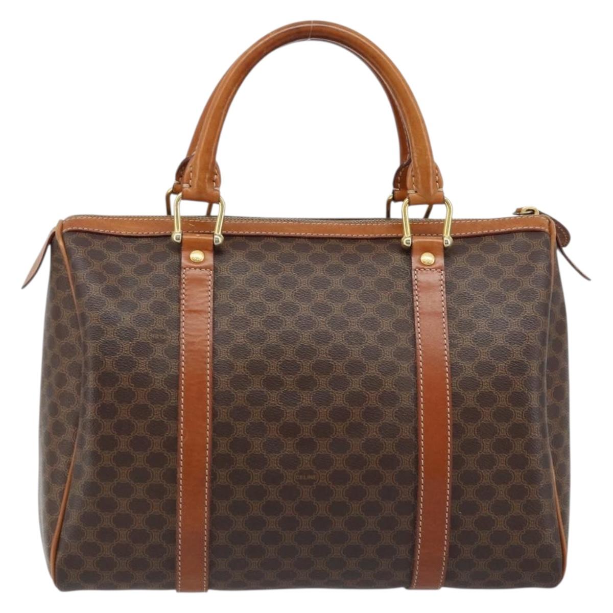 Céline Vintage Boston Macadam Canvas Pelle Cognac – 32 cm. eylo1er8pw - Etoilux