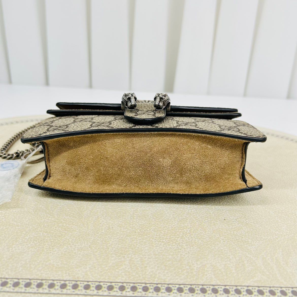 Gucci Dionysus Super Mini in tela GG Supreme – Khaki - Etoilux