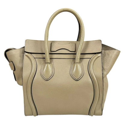 Céline Luggage Micro Tote – Pelle Beige - Etoilux