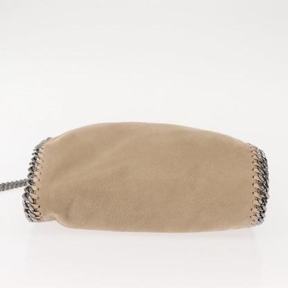 Stella McCartney Falabella Fold-Over Beige – Catena Canna di Fucile · 24 cm - Etoilux