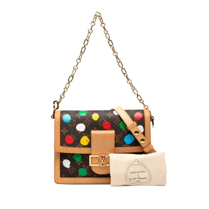 Louis Vuitton x Yayoi Kusama Dauphine MM Monogram Painted Dots – 2023 - Etoilux