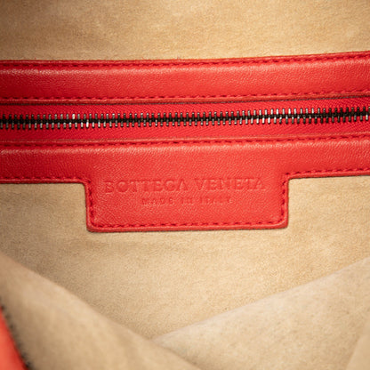 Bottega Veneta Veneta Hobo Piccola Intrecciato Traforato Rosso – Nappa – Made in Italy - Etoilux