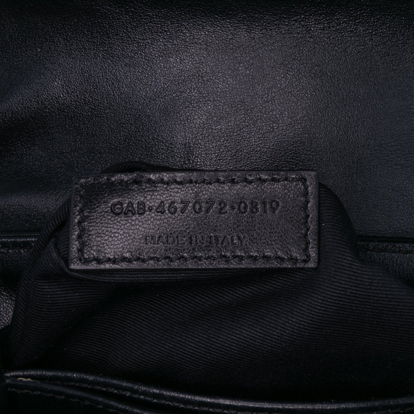 Saint Laurent – LouLou Toy in Pelle Matelassé Nera – 2019 - Etoilux