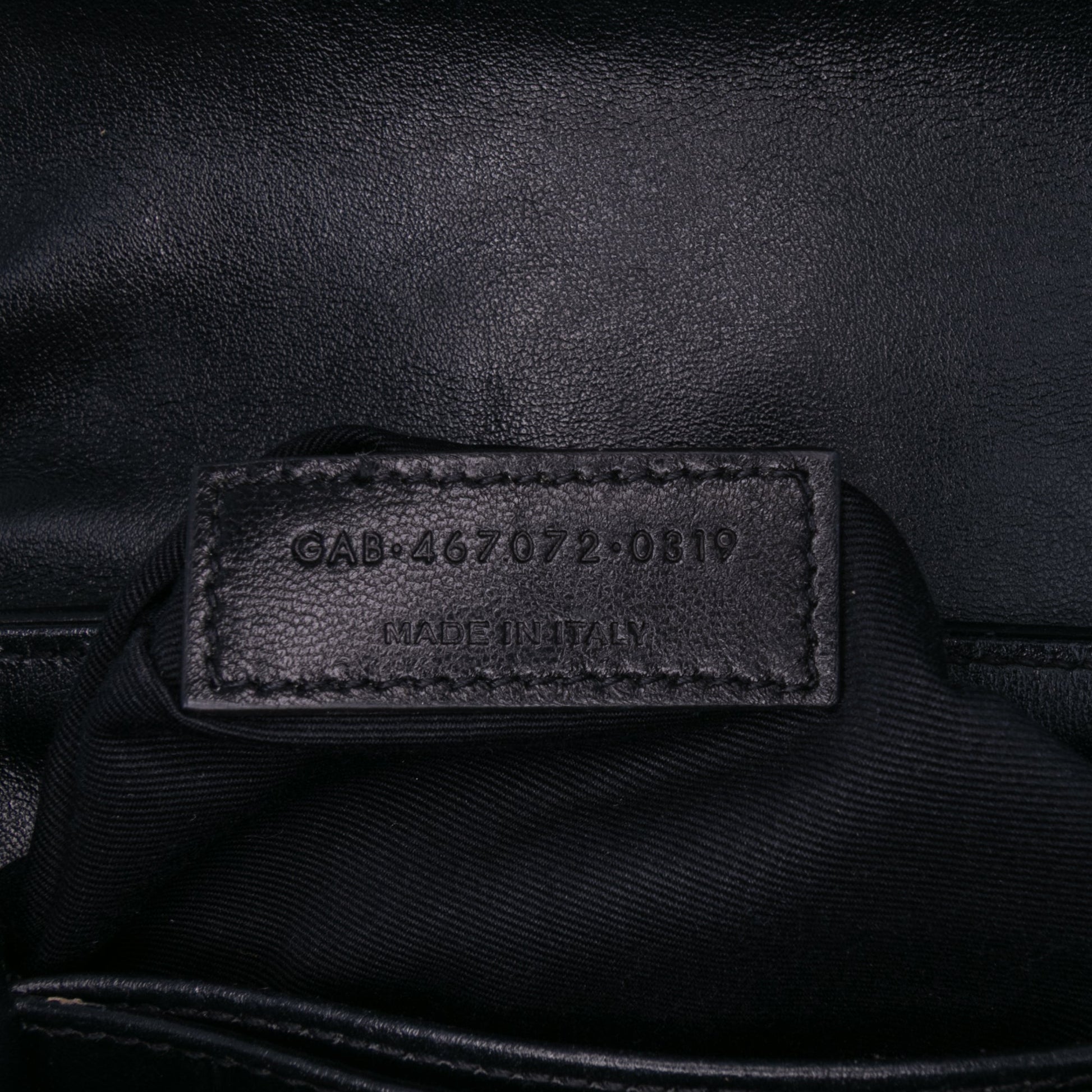 Saint Laurent – LouLou Toy in Pelle Matelassé Nera – 2019 - Etoilux