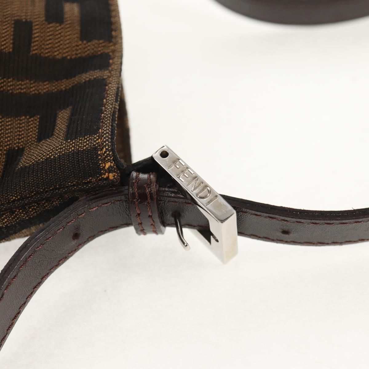 Fendi Mamma Baguette Zucca Canvas Marrone Nero – Shoulder Bag Vintage Iconica - Etoilux