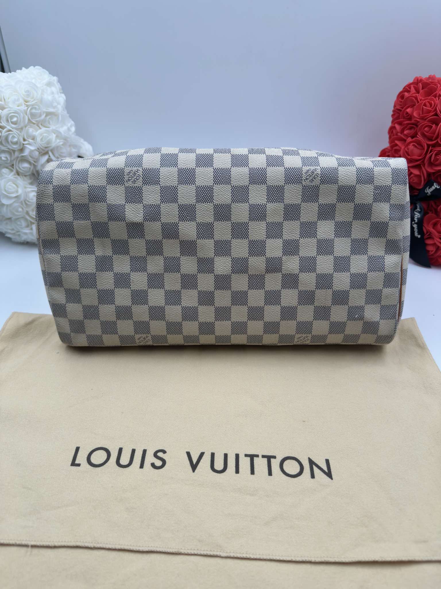 Louis Vuitton Speedy 35 Damier Azur – Made in France - Etoilux