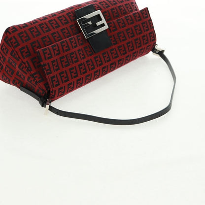 Fendi Mamma Baguette Zucchino Canvas Rosso/Nero – Misura Media - Etoilux