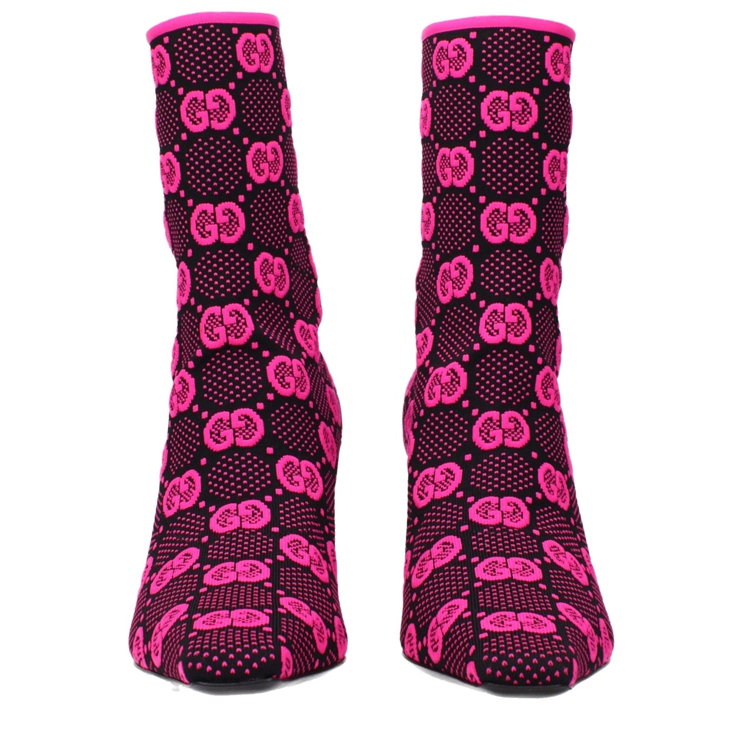 Gucci Stivaletti Stretch GG Pattern– Tacco 7 cm - Etoilux